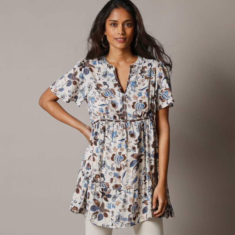 Tunika s výšivkou a potiskem