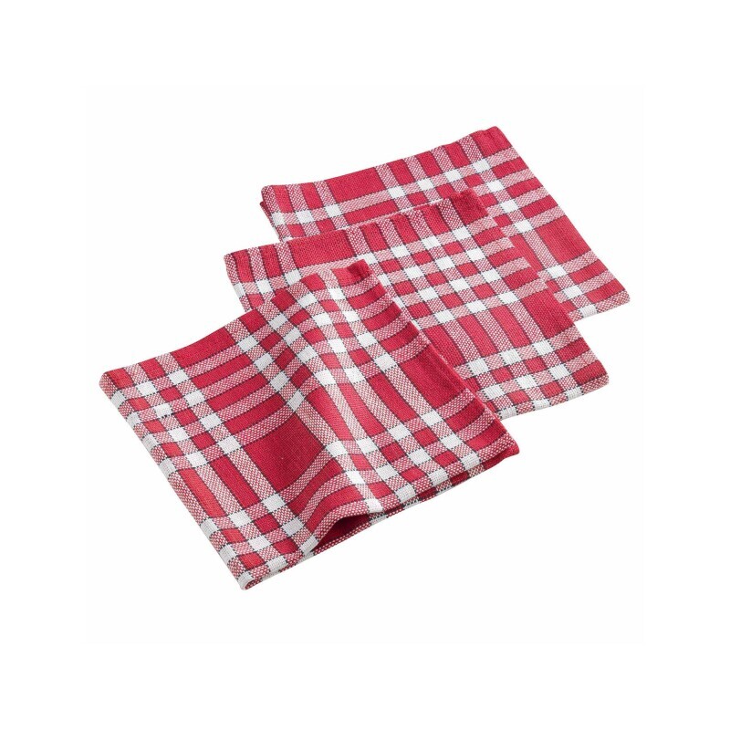 Zestaw 3 serwetek w kratkę