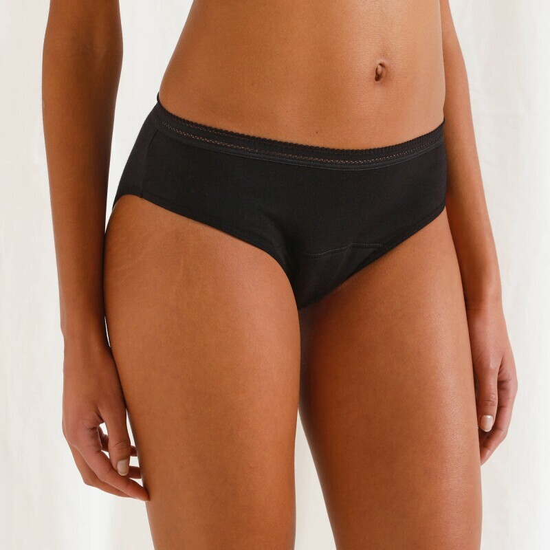 Majtki menstruacyjne Athena z bawełny organicznej, na obfite miesiączki