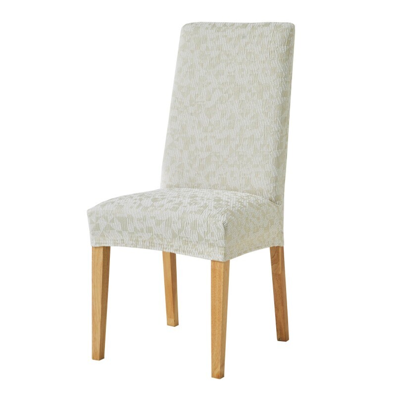 Pružný striekaný žakárový poťah na stoličku