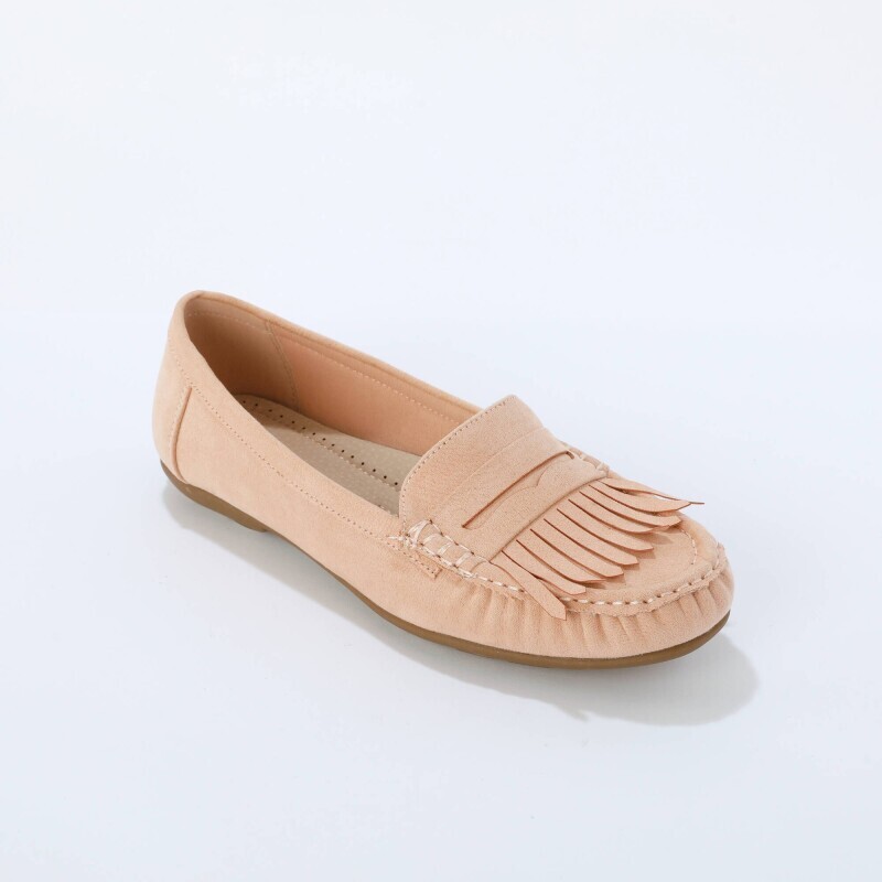 Mokasíny z imitácie semišu