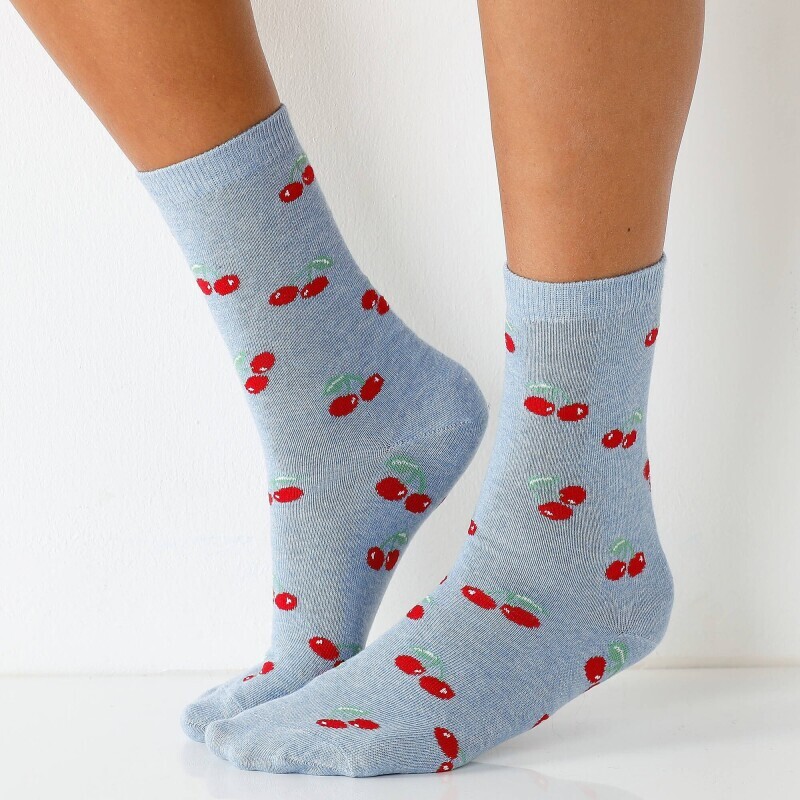 Комплект із 3 пар шкарпеток із принтом