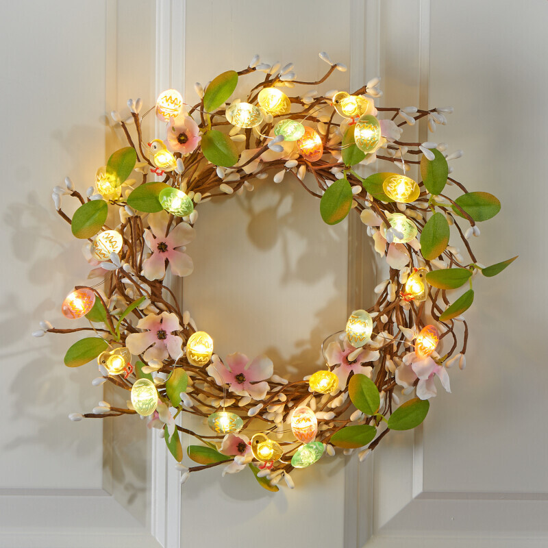 LED velikonoční věnec