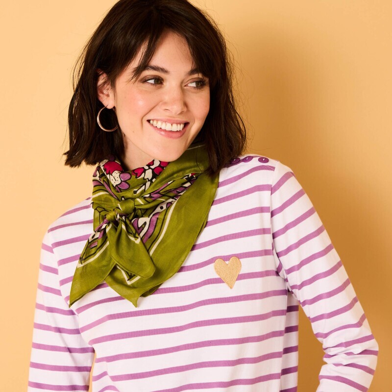 Šátek s potiskem indických květů