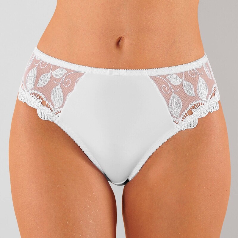 Sada 2 klasických kalhotek  Rima zn. Confidence Lingerie® z mikrovlákna a vyšívaného tylu
