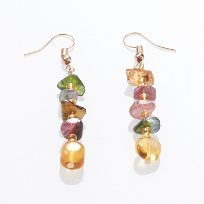 1 pár turmalínových náušnic