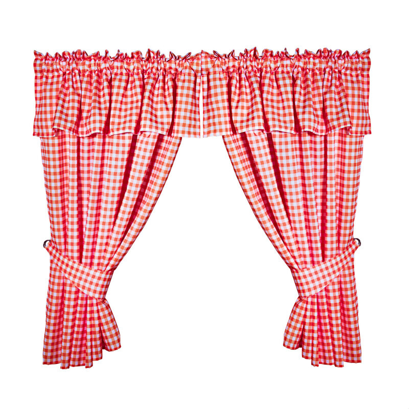 Zestaw zasłon w kratkę 116 x 137 cm Eldo