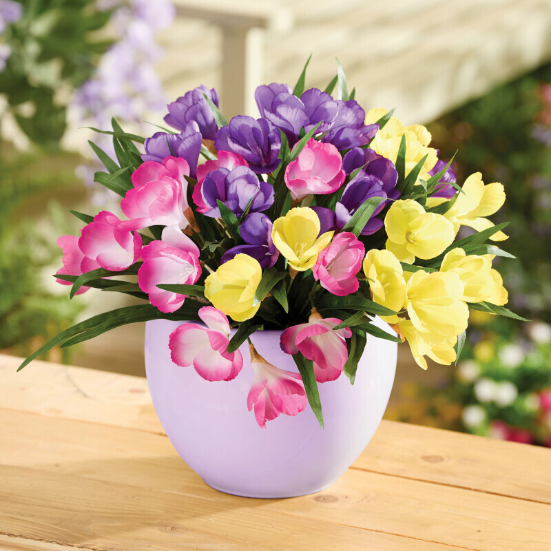 3 umělé rostliny Krokus