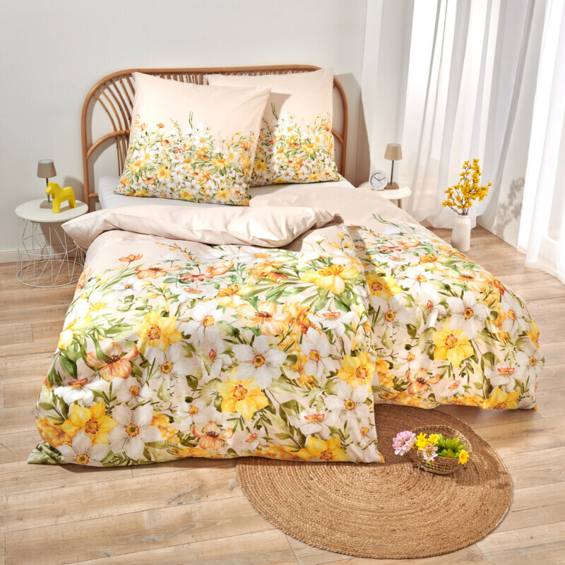 Ložní prádlo na jednolůžko Květy