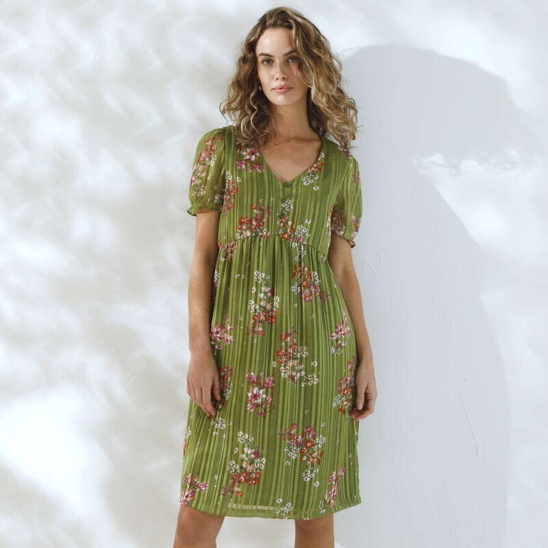 Krátké šaty s potiskem květin