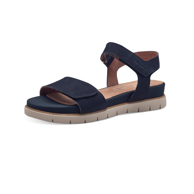 Sandály Tamaris Comfort na klínové podrážce, pásky na suchý zip