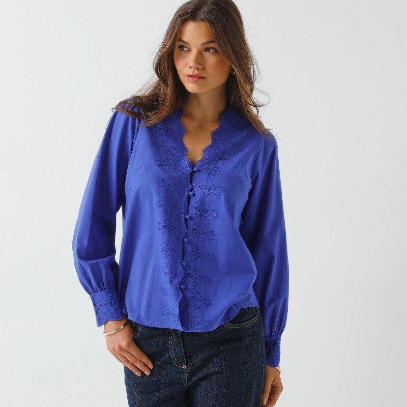 Блузка з вишивкою Мадейра