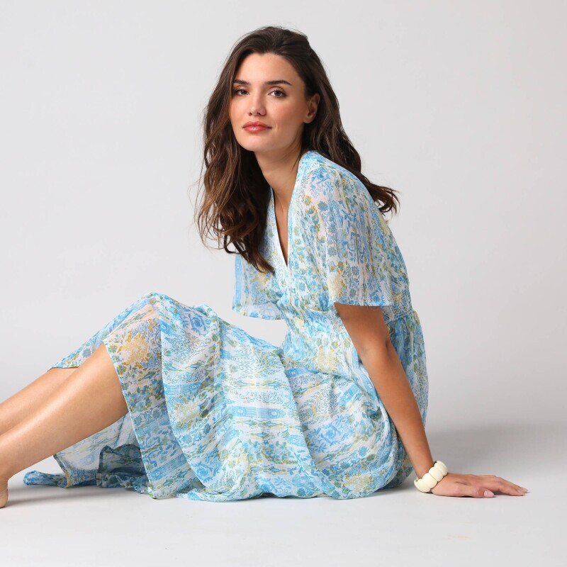 Dlhé šaty s potlačou