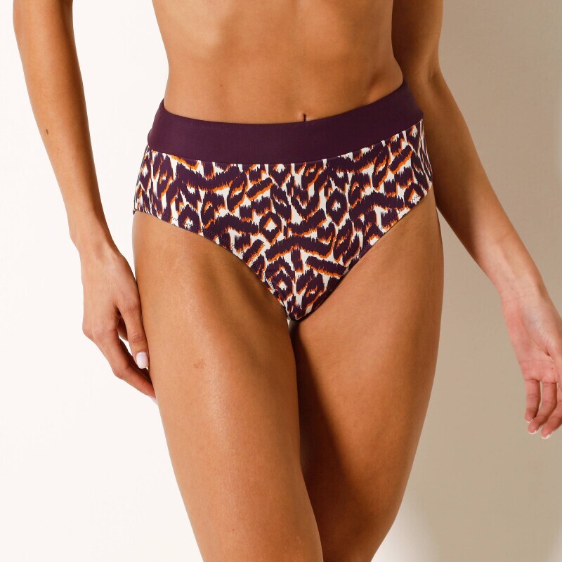 Plavkové maxi nohavičky s potlačou Araminda