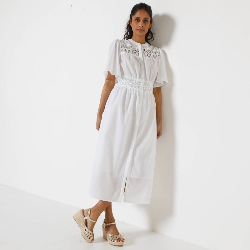 Rochie macrame cu catarame