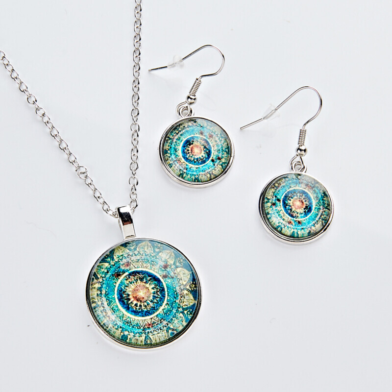 Náhrdelník a náušnice Mandala