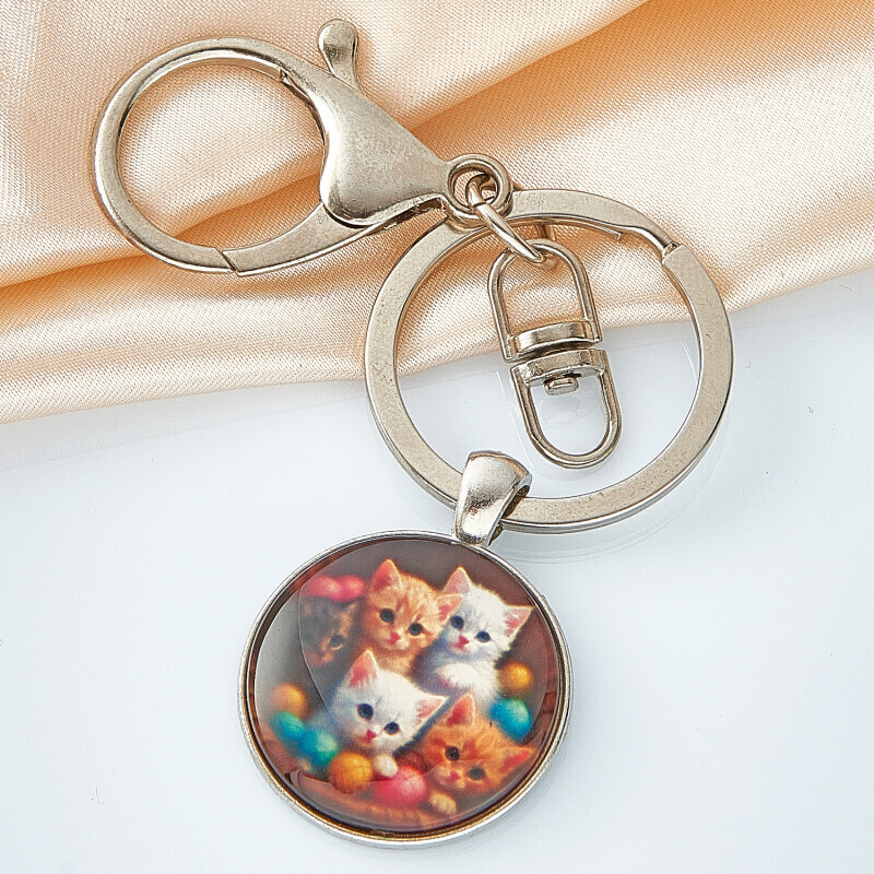 Přívěsek na klíče Košík pro kočky