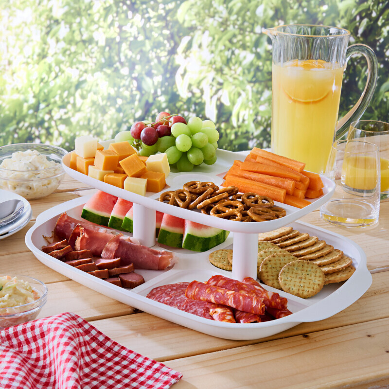 Tavă de servire cu 2 etaje Summer BBQ
