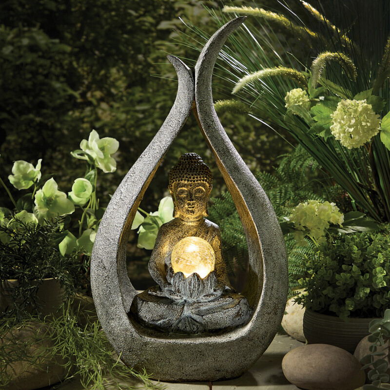 Solárna socha Budha