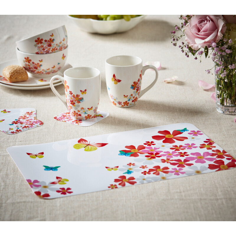 6 серветок + 6 підставок "Метелики" Basilico