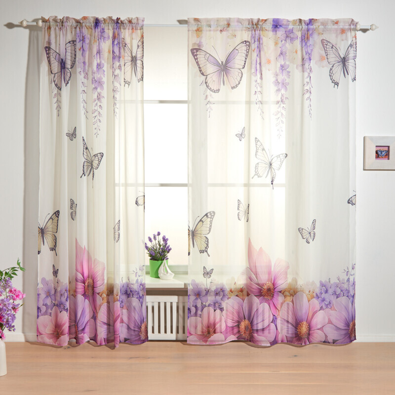 Zasłona Motyle 140 x 230 cm