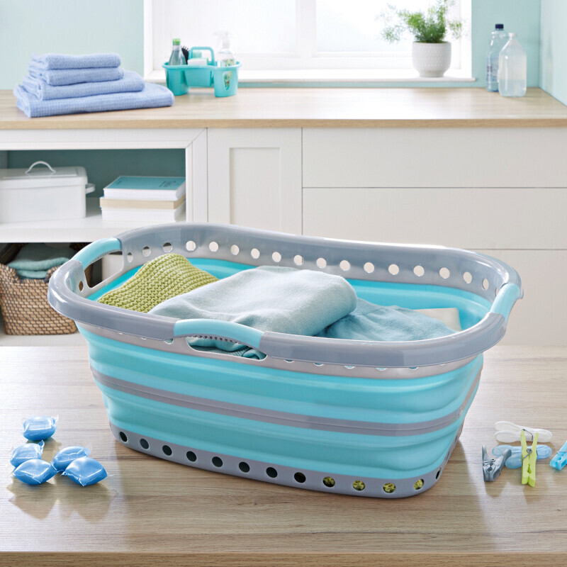 Ergonomiczny składany kosz na pranie
