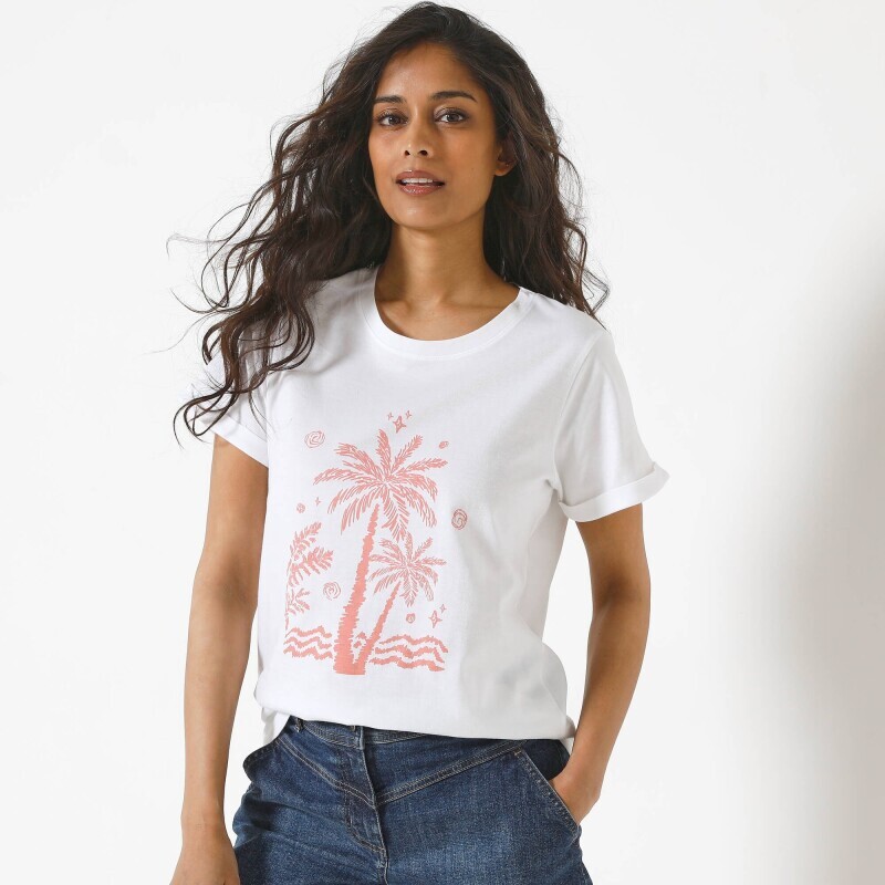 Koszulka z krótkim rękawem z nadrukiem 2 palm