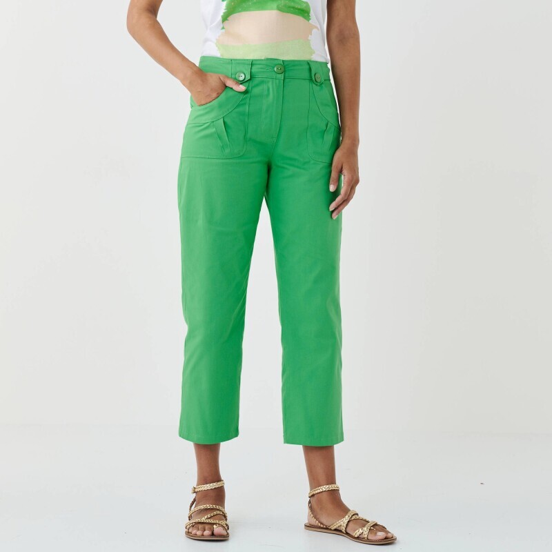 Egyenes, rugalmas 7/8-os nadrág