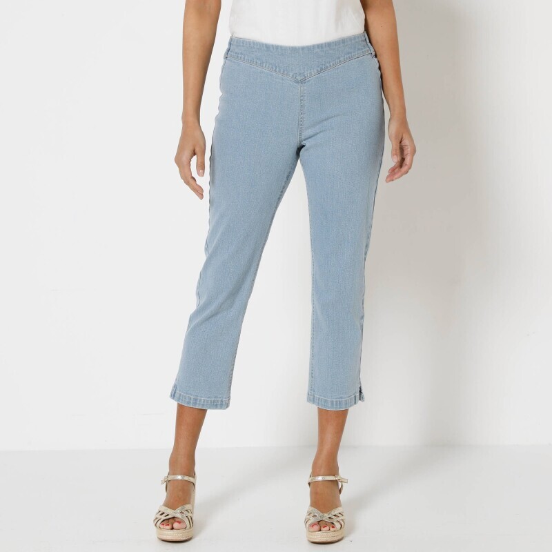 Jeggingsy 7/8 z efektem płaskiego brzucha