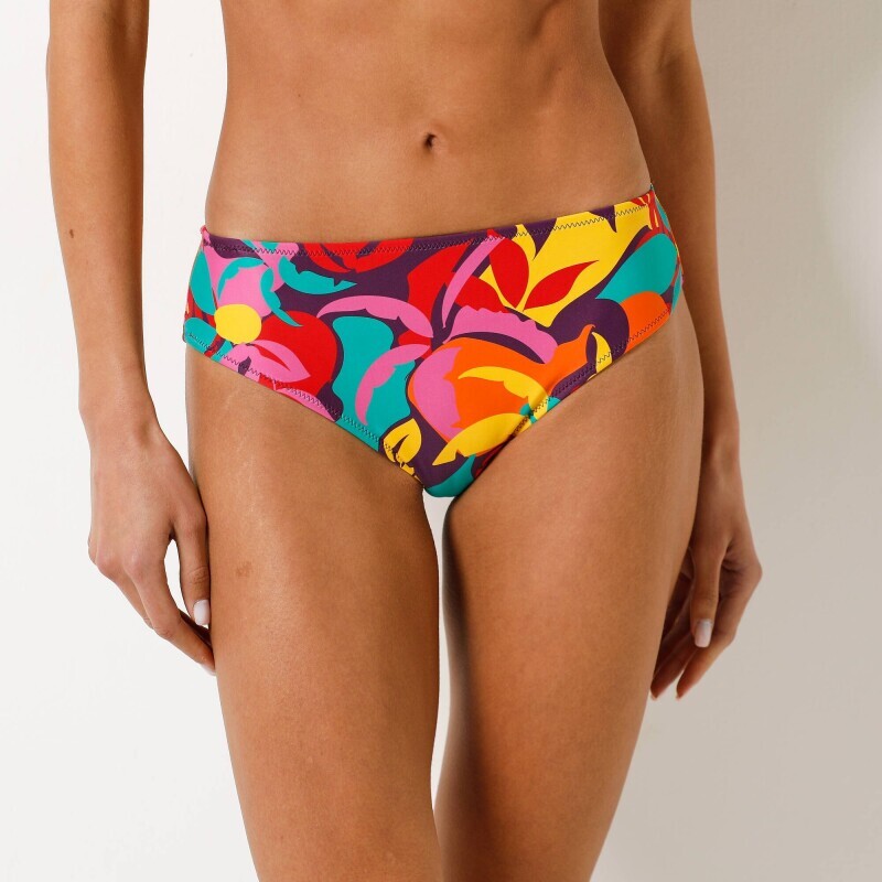 Majtki kąpielowe midi z nadrukiem Cayetana, miękkie w dotyku