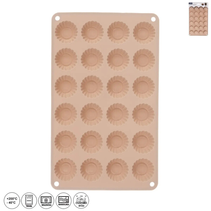 Forma silikónová Košíčky mini, 24 ks