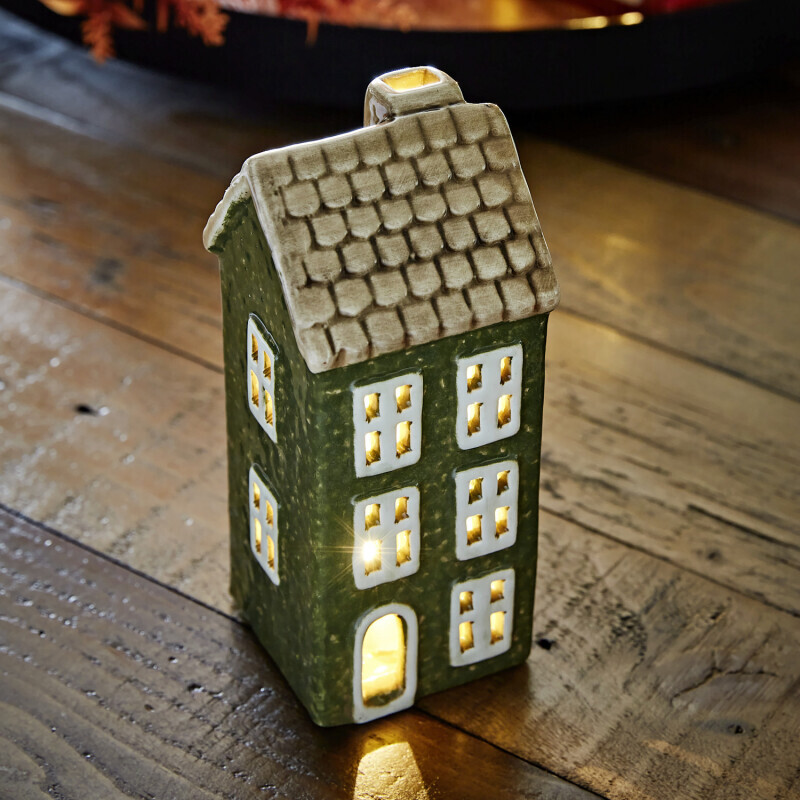 LED keramický domček