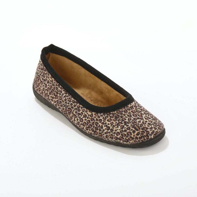Balerini de casă cu imprimeu leopard