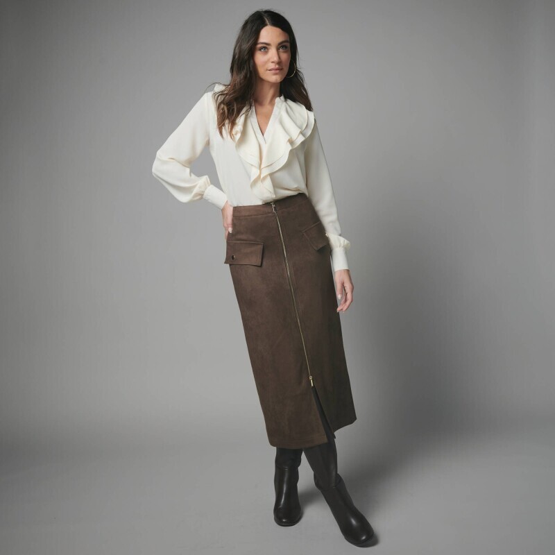 Moda Product Halenka s volány a výstřihem do V » Blancheporte - francouzská móda pro Vás
