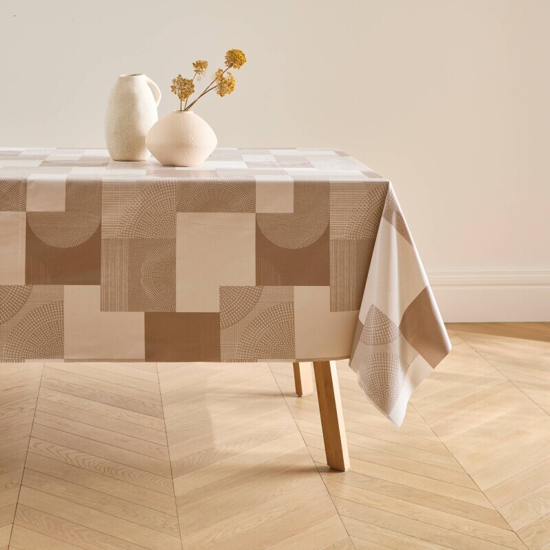 Voskovaný ubrus s patchwork vzorem