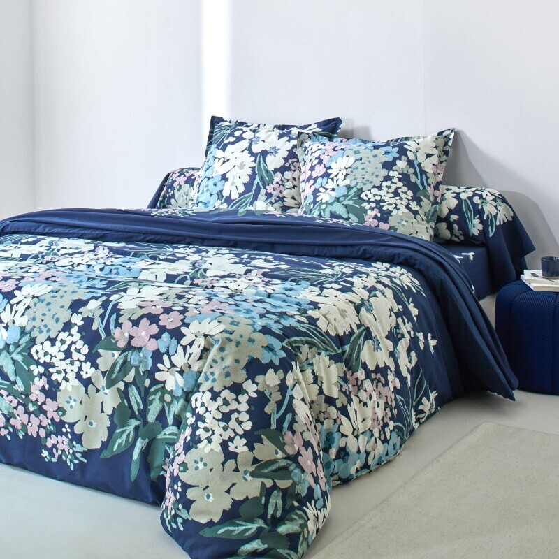 Lenjerie de pat din bumbac Capucine de la Colombine® cu imprimeu