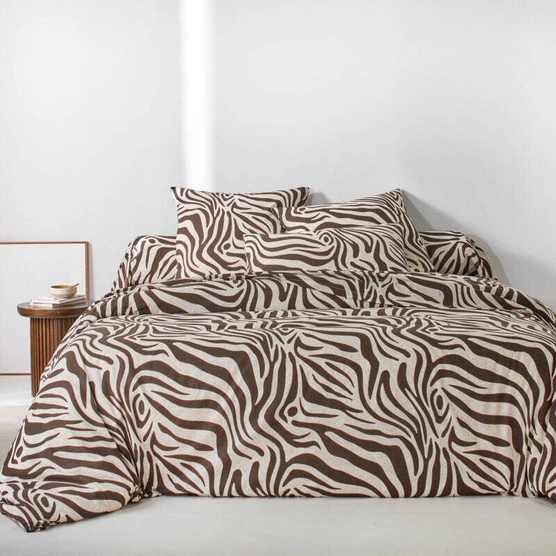 Povlečení Zebra s potiskem, bavlna 52 vláken/cm2