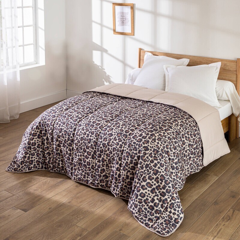 Přikrývka s leopardím motivem, mikrovlákno 200 g/m2