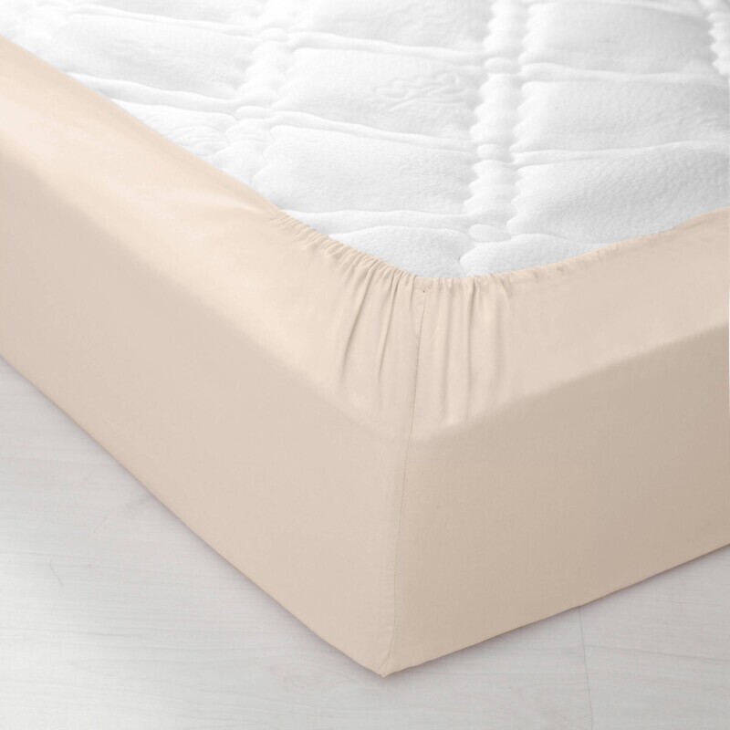 Bavlněné jednobarevné napínací prostěradlo s hloubkou rohů 40 cm