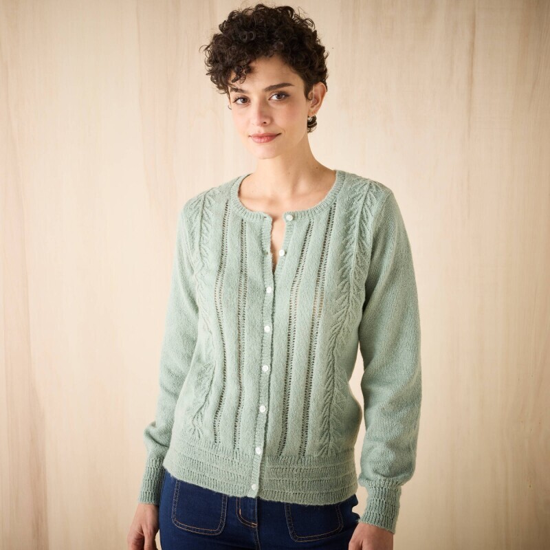 Cardigan ajurat