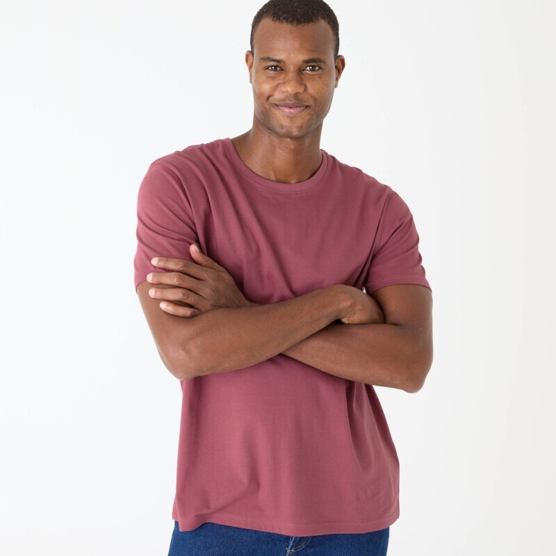 Tricou cu guler rotund și mâneci scurte