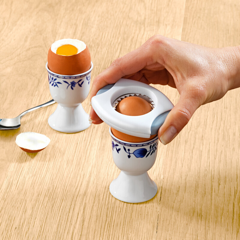 Capete de ou alb-albastru