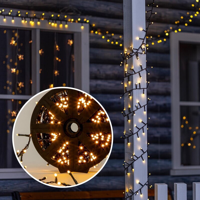 LED Světelný řetěz na kotouči 500 LED, 13 m