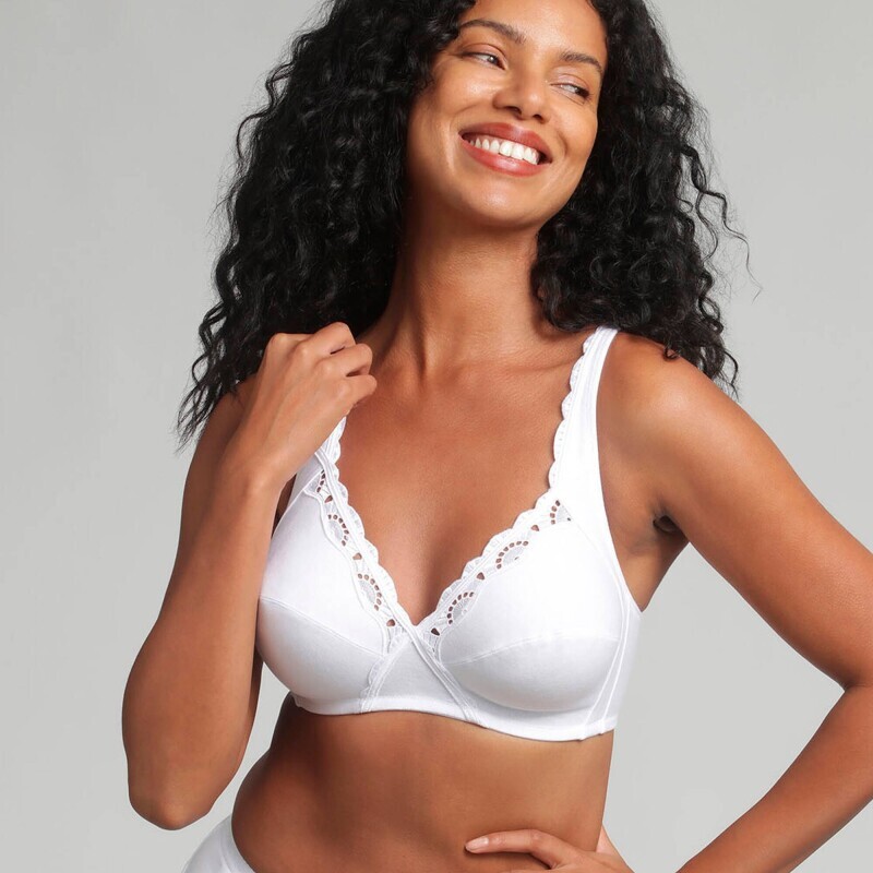 Polovyztužená podprsenka Cotton support Playtex®, bez kostic