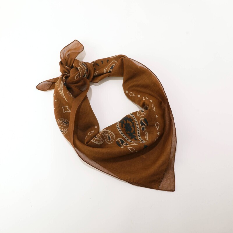 Voálová bandana šatka s potlačou
