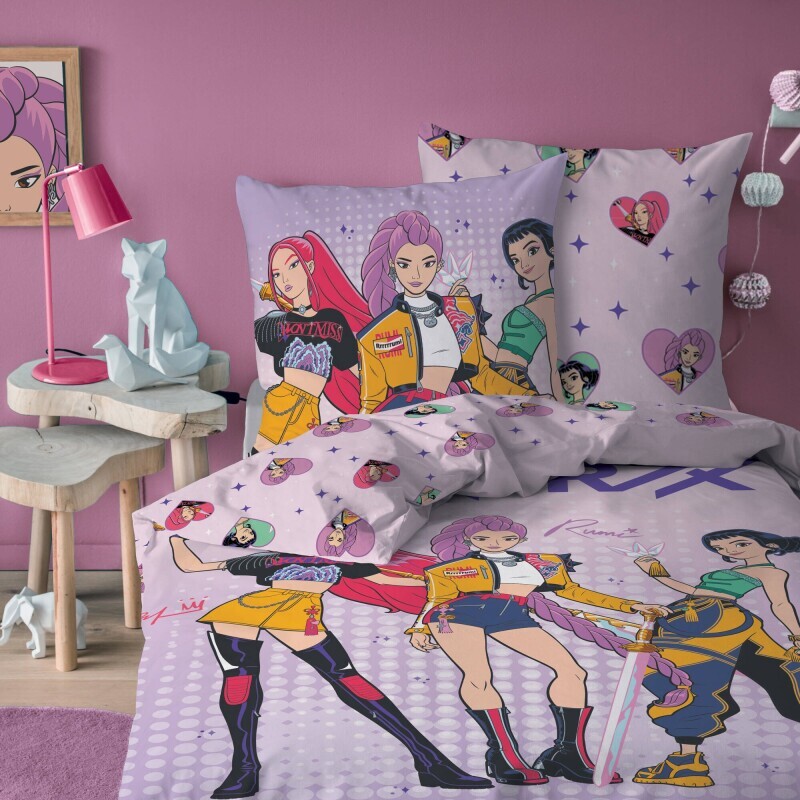 Povlečení K-pop Lovkyně démonů Heart®, bavlna