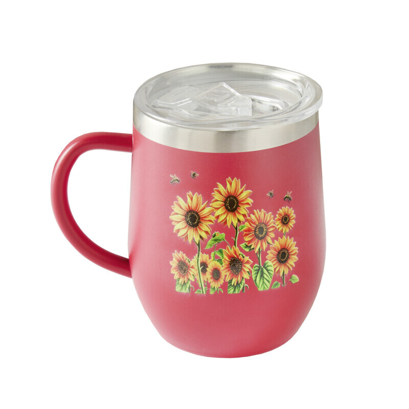 Termohrnček s kvetinovým motívom