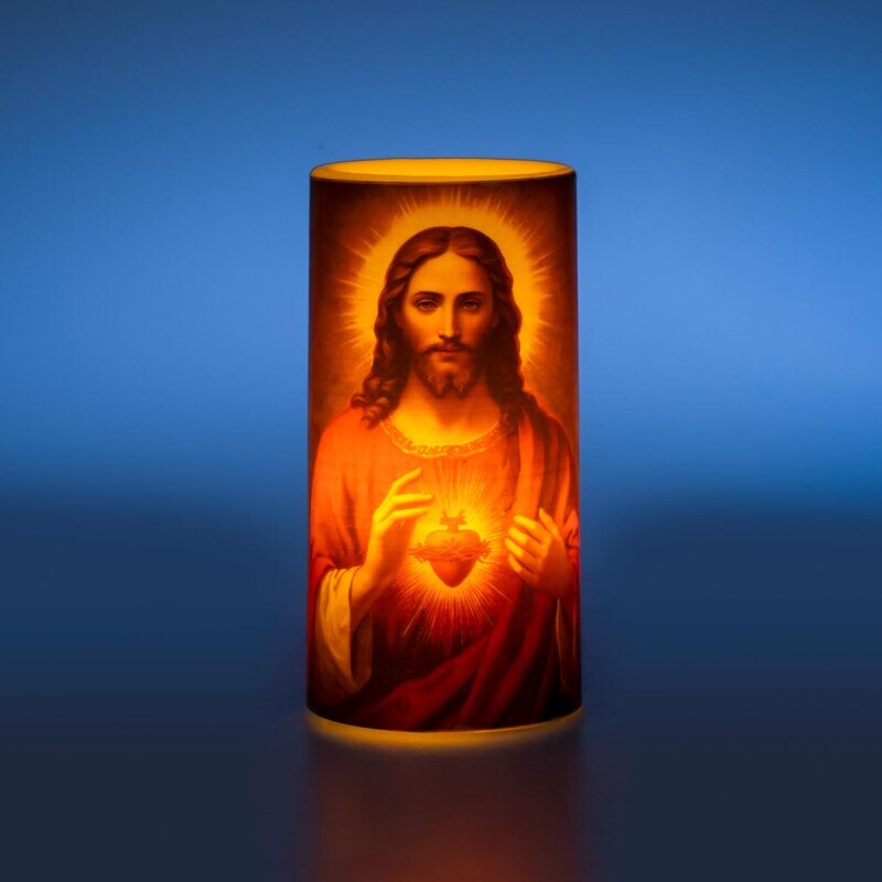 LED vosková sviečka Ježiš