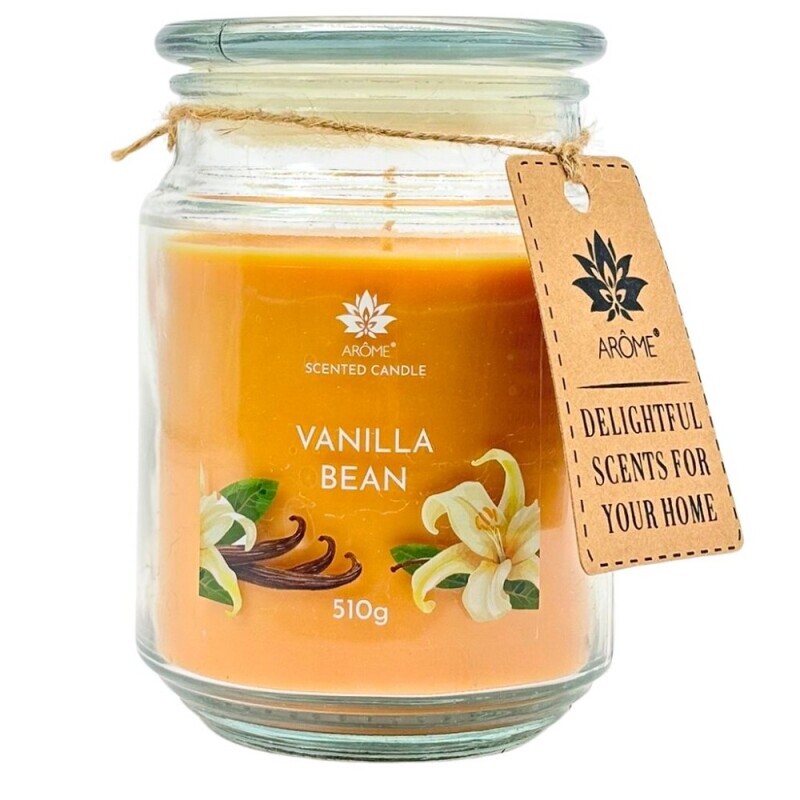 ARÔME Svíčka ve skle, Vanilla bean, 510 g