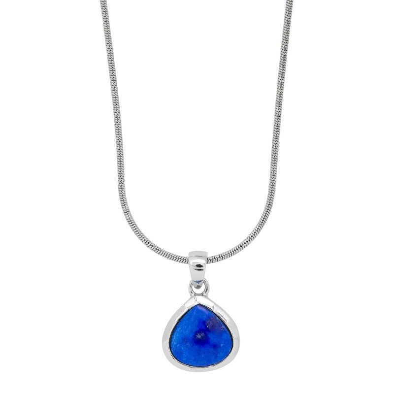 Strieborný náhrdelník s lapis lazuli